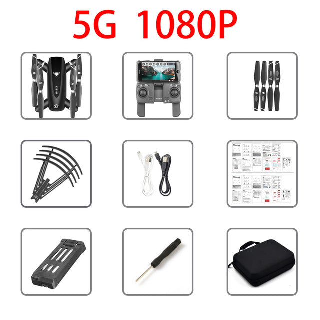 S167 GPS Drone With Camera 5G RC Quadcopter Drones HD 4K WIFI FPV Foldable Off-Point Flying Photos Video Dron Helicopter Toy