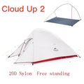 Naturehike Cloud Up Series Ultralight Camping Tent Waterproof Outdoor Hiking Tent 20D Nylon Backpacking Tent With Free Mat