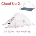 Naturehike Cloud Up Series Ultralight Camping Tent Waterproof Outdoor Hiking Tent 20D Nylon Backpacking Tent With Free Mat