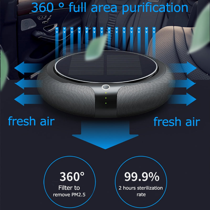 Solar Purifier Car Air Freshener Auto Purifier Air Conditioner