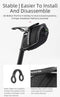 Bike Bag 3D Shell Rainproof Saddle Bag Reflective Rear Seat-post