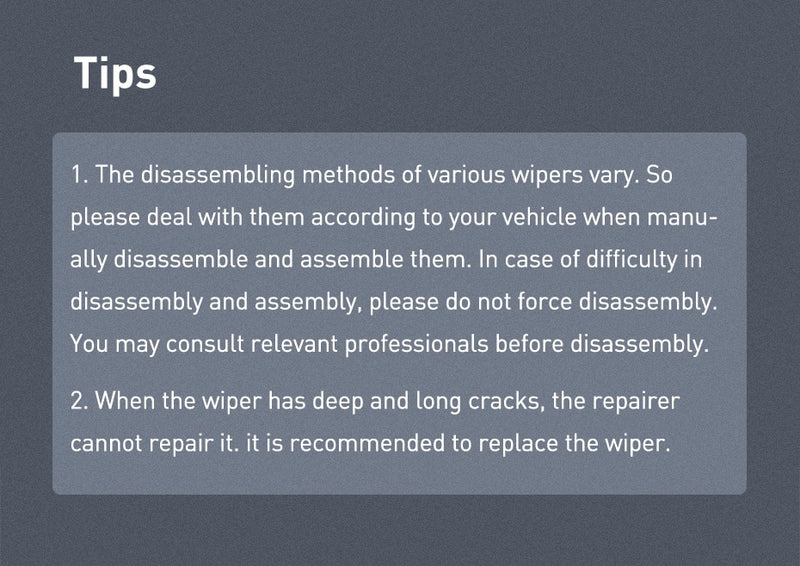 Baseus Car Wiper Blade Repair Universal Auto Windshield Wiper Refurbish Tool Car Windshield Wiper Blade Repair Kit Accessories
