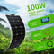 18V 100 Watt 200W 300W 400W Flexible Solar Panel kit  for 12V 24V battery car RV home outdoor Power charging