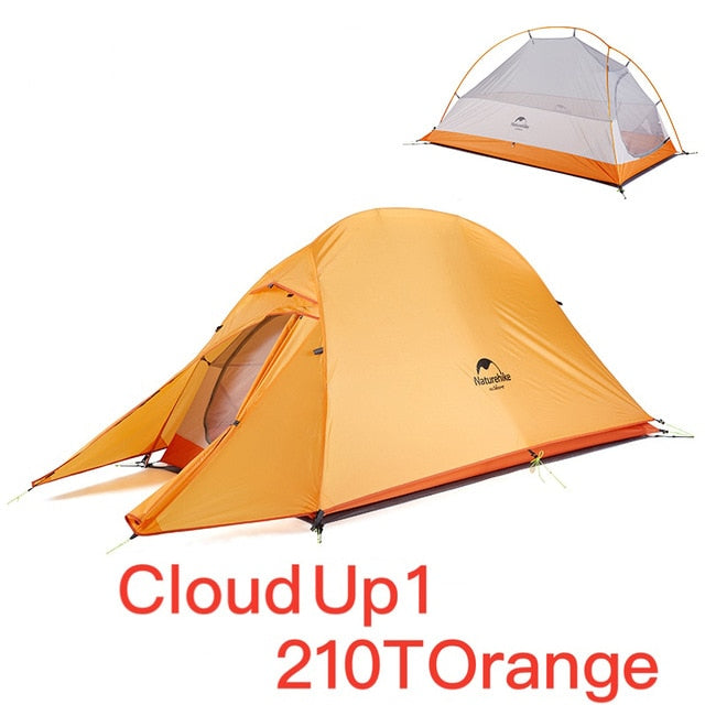 Naturehike Cloud Up Series Ultralight Camping Tent Waterproof Outdoor Hiking Tent 20D Nylon Backpacking Tent With Free Mat