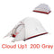 Naturehike Cloud Up Series Ultralight Camping Tent Waterproof Outdoor Hiking Tent 20D Nylon Backpacking Tent With Free Mat