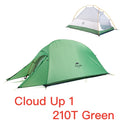 Naturehike Cloud Up Series Ultralight Camping Tent Waterproof Outdoor Hiking Tent 20D Nylon Backpacking Tent With Free Mat