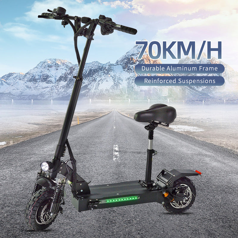 Off Road 60 V Electric Scooter Halo Knight Fold-able 2400 W 70 km/H E Scooter For Adults