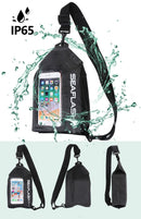 Waterproof Cross Body Cycling Chest Bag Touchscreen Phone Case Phone Bag 7.2 inch