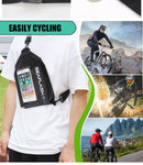 Waterproof Cross Body Cycling Chest Bag Touchscreen Phone Case Phone Bag 7.2 inch