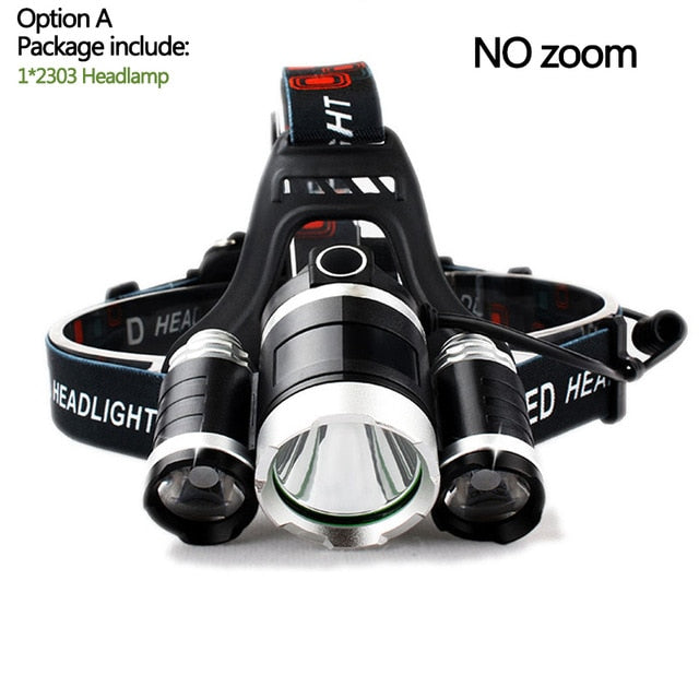 LED T6 Headlamp Head Lamp Fishing hunting lighting bicycle Light Flashlight Torch Lantern