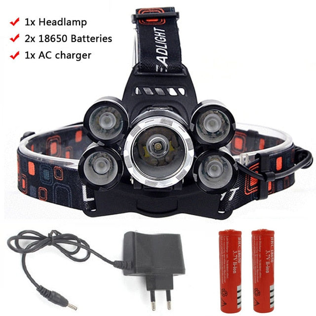 LED T6 Headlamp Head Lamp Fishing hunting lighting bicycle Light Flashlight Torch Lantern