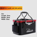 Portable Fishing Bag Folding Thicken Live Fishing Box Tank Bucket Camping Fishing Tackle Fishbox Storage Bag MJ