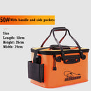 Portable Fishing Bag Folding Thicken Live Fishing Box Tank Bucket Camping Fishing Tackle Fishbox Storage Bag MJ