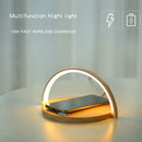 Fast Wireless Charger Table Lamp for iPhone 8Plus X XR 8 11 Pro XS Max Samsung S10 S9 7 S20 Note10 9 Charging night light Pad