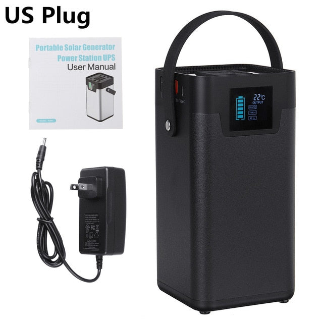 Power Bank 54000mAh External Battery AC DC USB Type-C Multi-output Portable Generator for TV Fan Car Refrigerator Laptop etc