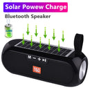 Solar charging Bluetooth Speaker Portable Column Wireless Stereo Waterproof