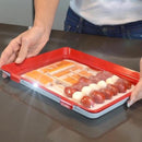 1PC Food Preservation Tray Reusable Plastic Food Fresh Storage Container Refrigerator Microwave Kitchen Cover