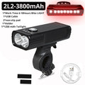 20000 Lumen Bicycle Light USB Rechargeable  Waterproof LED Headlight as Power Bank Bike Accessories