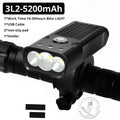 20000 Lumen Bicycle Light USB Rechargeable  Waterproof LED Headlight as Power Bank Bike Accessories