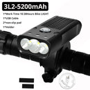20000 Lumen Bicycle Light USB Rechargeable  Waterproof LED Headlight as Power Bank Bike Accessories