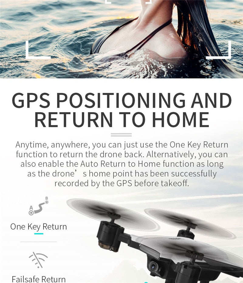 JJRC H78G 5G WiFi FPV 1080P Wide Angle HD Camera GPS Dual Mode Positioning Foldable RC Quadcopter RTF Professional Drone toys