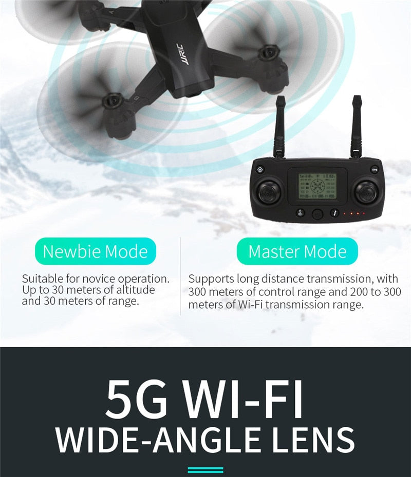 JJRC H78G 5G WiFi FPV 1080P Wide Angle HD Camera GPS Dual Mode Positioning Foldable RC Quadcopter RTF Professional Drone toys