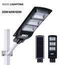 Solar Street Light 20W 40W 60W with Motion Sensor Remote Controller IP65 Waterproof LED Outdoor Light SMD2835 Led Chip