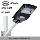 Solar Street Light 20W 40W 60W with Motion Sensor Remote Controller IP65 Waterproof LED Outdoor Light SMD2835 Led Chip