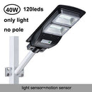 Solar Street Light 20W 40W 60W with Motion Sensor Remote Controller IP65 Waterproof LED Outdoor Light SMD2835 Led Chip