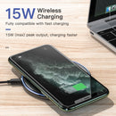 15W Qi Wireless Charger For Xiaomi Mi 9 Pro Mirror Wireless Charging Pad Fast Charger For iPhone 11 X XS Max XR 8 Plus