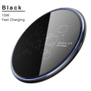 15W Qi Wireless Charger For Xiaomi Mi 9 Pro Mirror Wireless Charging Pad Fast Charger For iPhone 11 X XS Max XR 8 Plus