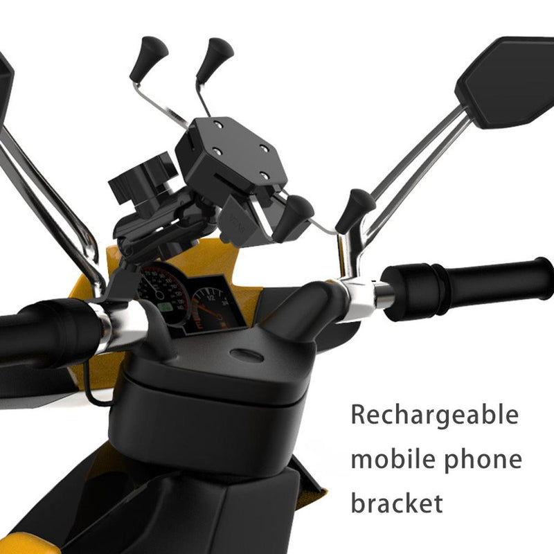 Universal Motorcycle Scooter Mobile Phone Holder  Fast charging 360 Rotating For 3 - 6.5 inch Mobile Phone