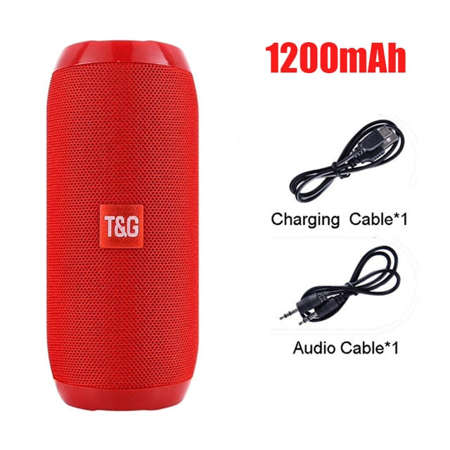 Portable Bluetooth  Speaker 3600 mAh Waterproof Wireless Column 20 W Loudspeakers Support TF Card FM Radio