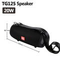Portable Bluetooth  Speaker 3600 mAh Waterproof Wireless Column 20 W Loudspeakers Support TF Card FM Radio
