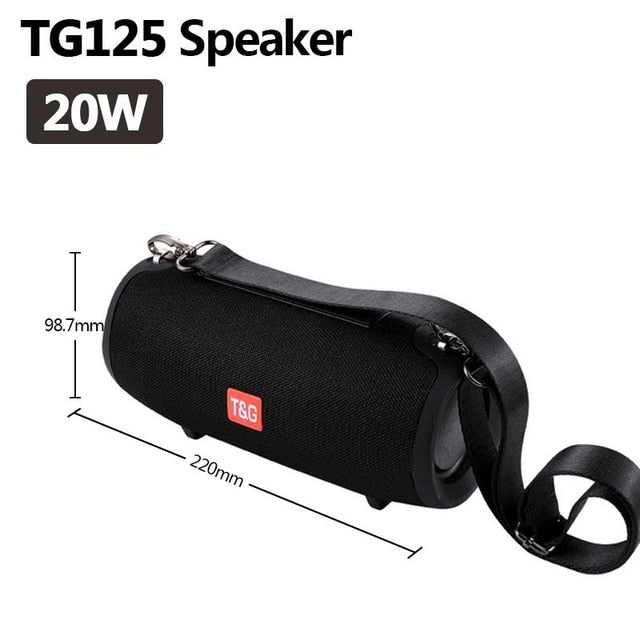Portable Bluetooth  Speaker 3600 mAh Waterproof Wireless Column 20 W Loudspeakers Support TF Card FM Radio