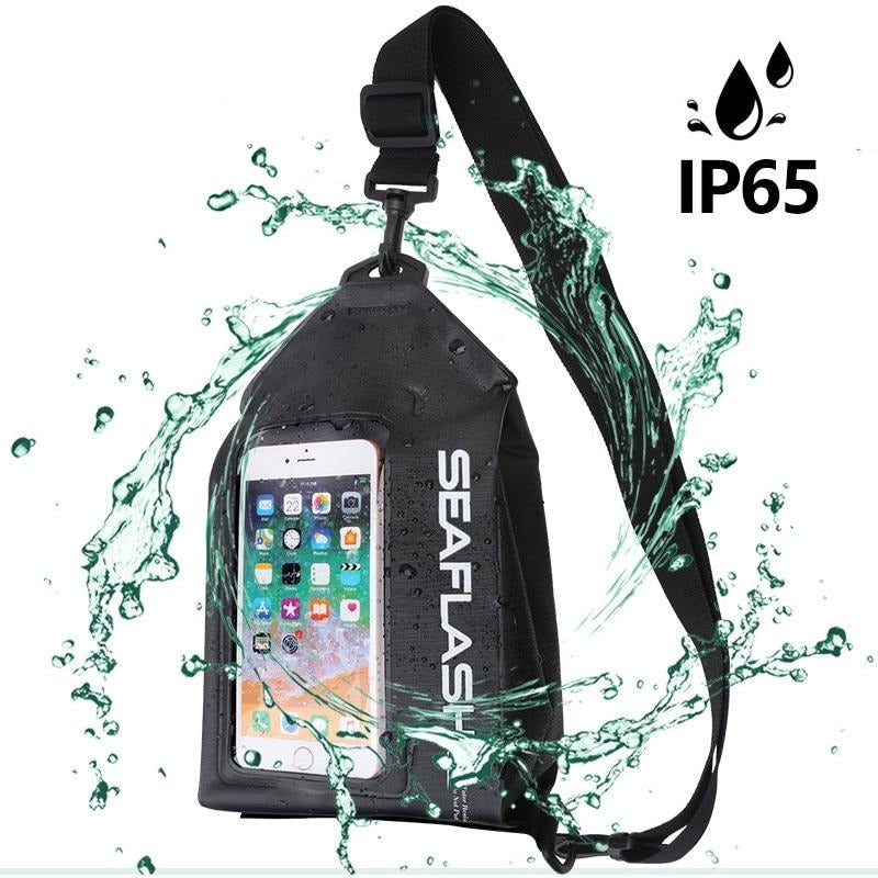 Waterproof Cross Body Cycling Chest Bag Touchscreen Phone Case Phone Bag 7.2 inch