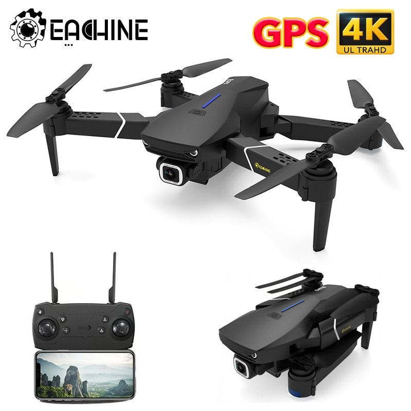 Quadcopter With 4K/1080P HD Wide Angle Camera Foldable Altitude Hold Durable RC Drone