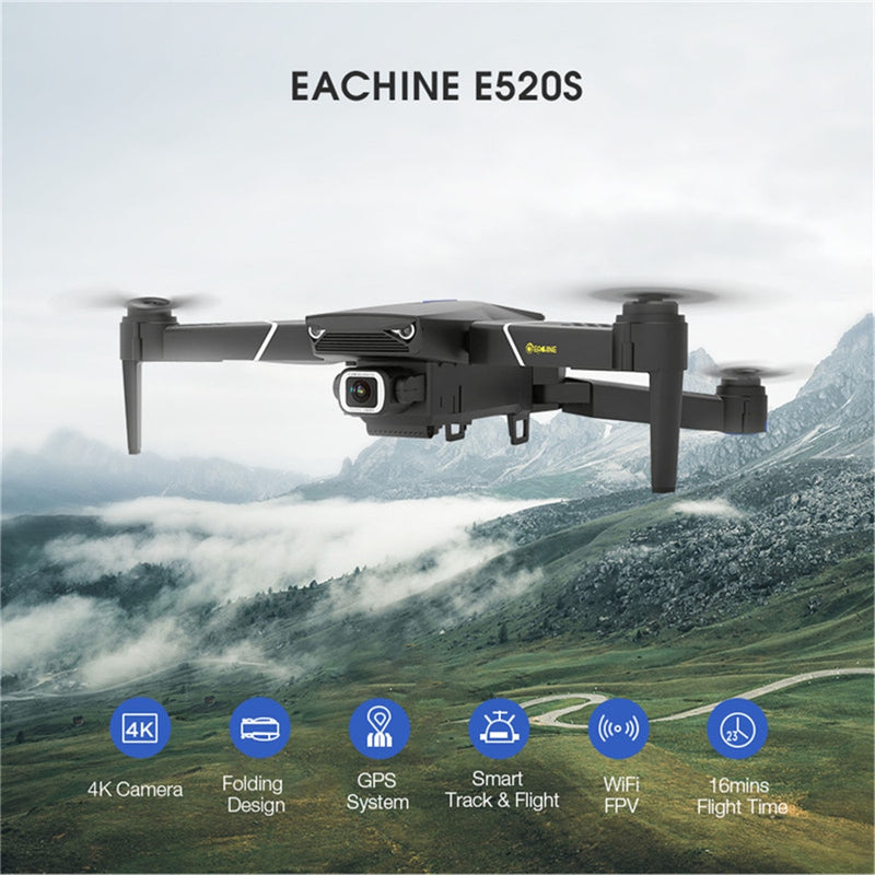 Quadcopter With 4K/1080P HD Wide Angle Camera Foldable Altitude Hold Durable RC Drone