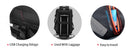 Men Travel Backpack Expandable Large Capacity USB Charging 15.6 inch Laptop Backpack Waterproof