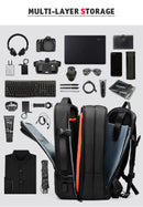 Men Travel Backpack Expandable Large Capacity USB Charging 15.6 inch Laptop Backpack Waterproof