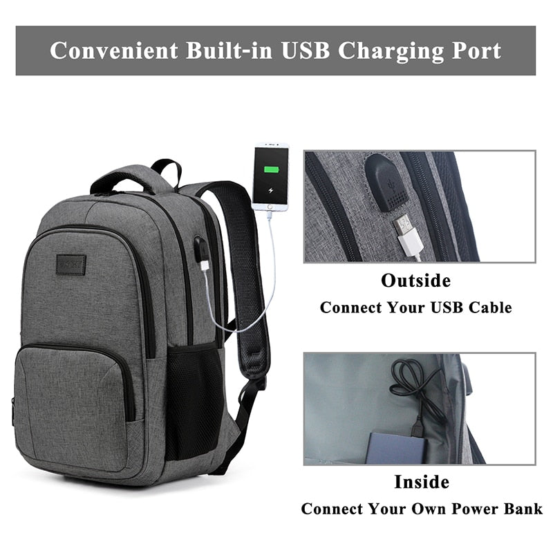 Laptop Backpack Women Men School Bags Travel Backpack for College Student Water-resistant School Backpack with USB Charge