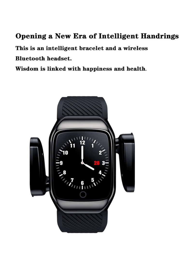 2020 new smart band A300 smart watch bracelet with bluetooth headset headphones tws Heart rate blood pressure pedometer PSG