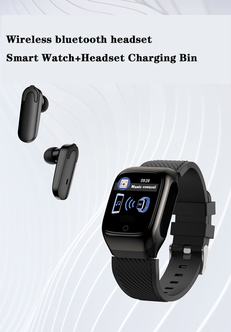2020 new smart band A300 smart watch bracelet with bluetooth headset headphones tws Heart rate blood pressure pedometer PSG