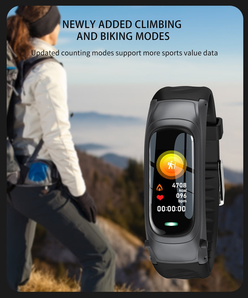 Jelly Comb Smart Watch Bluetooth Earphone 2 In 1 Bluetooth 5.0 Chip IP67 Waterproof Sport SmartWatch for IOS Android Call Dial