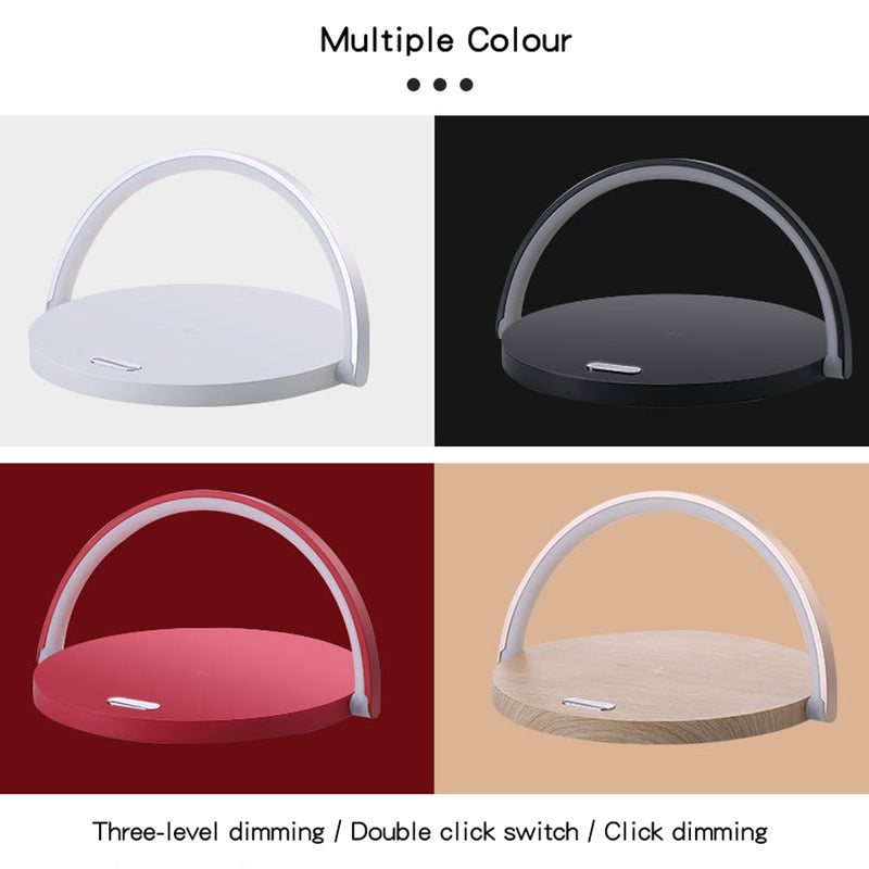 Fast Wireless Charger Table Lamp for iPhone 8Plus X XR 8 11 Pro XS Max Samsung S10 S9 7 S20 Note10 9 Charging night light Pad