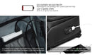 Men Chest Bag for 9.7" iPad USB Backpack Charging Short Trip Messenger Bags Water Repellent
