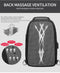 Men Chest Bag for 9.7" iPad USB Backpack Charging Short Trip Messenger Bags Water Repellent