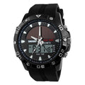 Solar Power Energy Men Sports Watch Digital Quartz