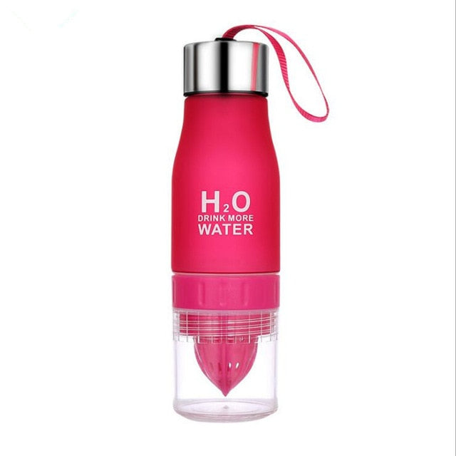 650 ML H2O  Juice Fruit Water Bottle Infuser  For Outdoor Sports Bottle BPA