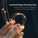 LED String 3*AA Battery Powered Decorative Silver String Christmas Lights 2M/5M/10 Warm White White for Christmas Wedding Party